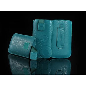 Púzdro DEKO 1 tyrkysové, veľkosť 12 pre telefóny HTC HD2/ONE V/ Samsung i9000/i9100 a iné