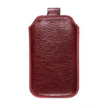 Červené Samsung Galaxy S4, S3, S4 ACTIVE - Kožené púzdro (s pútkom ) veľkosť 27 - červené
