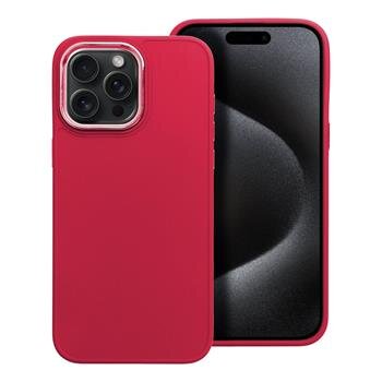 Puzdro Frame TPU iPhone 15 Pro Max - červené