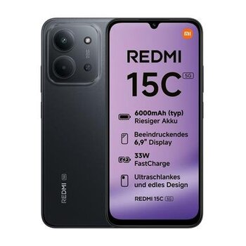 Xiaomi Redmi 15C 5G 4GB/128GB Dual SIM Midnight Black Čierny - Trieda A