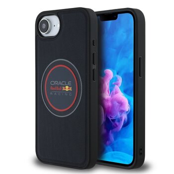 Red Bull PU Leather Red Ring MagSafe Zadní Kryt pro iPhone 16e Navy