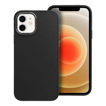 Puzdro Frame TPU iPhone 12/12 Pro - čierne