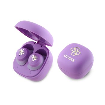 Guess 4G Logo Mini TWS Bezdrátová Sluchátka Purple