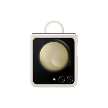EF-PF731TUE Samsung Silikonový Kryt s Kroužkem pro Galaxy Z Flip 5 Cream