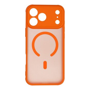 Case for iPhone 17 PRO MAX Full Matte Mag Cover compatible with MagSafe orange