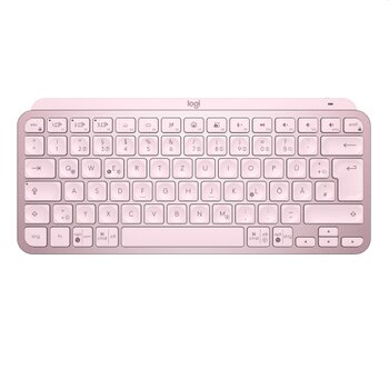 Logitech MX Keys Mini - bezdrôtová podsvietená klávesnica, US - ružová