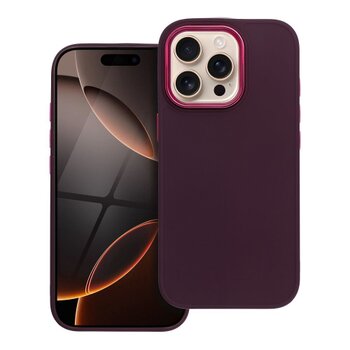 Puzdro Frame TPU iPhone 16 Pro - fialové