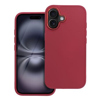 Puzdro Frame TPU iPhone 16 - červené