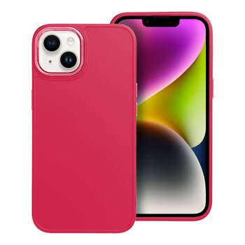 Puzdro Frame TPU iPhone 14 - červené