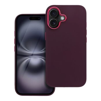Puzdro Frame TPU iPhone 16 - fialové