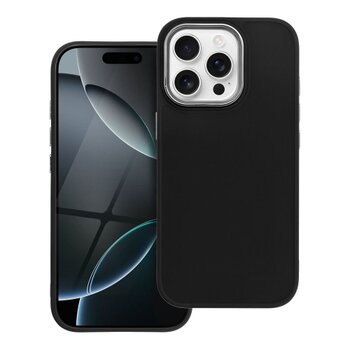 Puzdro Frame TPU iPhone 16 Pro - čierne