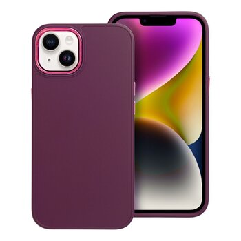 Puzdro Frame TPU iPhone 13 - fialové