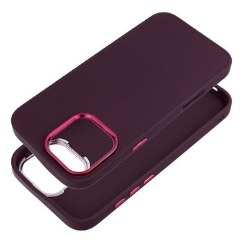 Puzdro Frame TPU iPhone 16e/17e - fialové