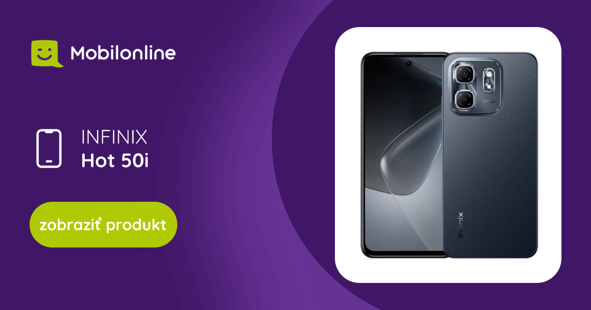 Infinix Hot 50i 4GB/128GB Čierny - SK distribúcia