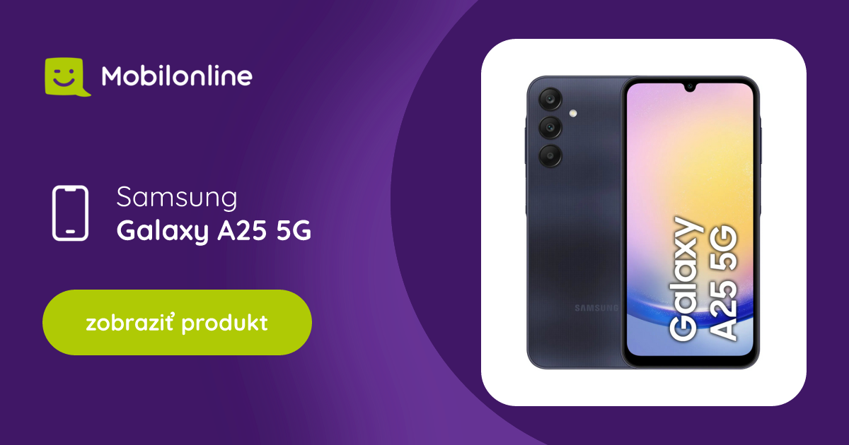 Samsung Galaxy A25 5G 6GB/128GB Dual SIM, Čierna - SK distri